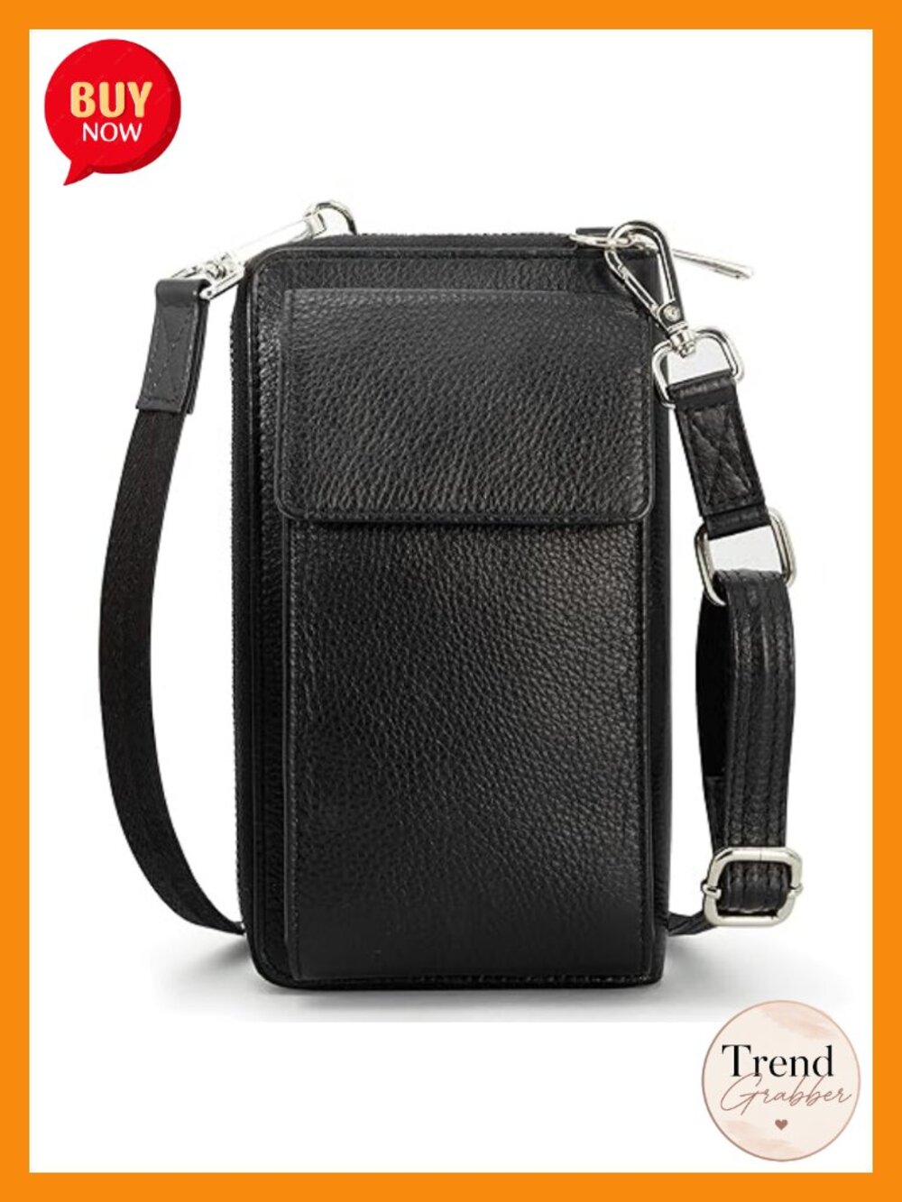BULL GUARD Crossbody Bag Phone Wallet RFID Blocking Anti Theft